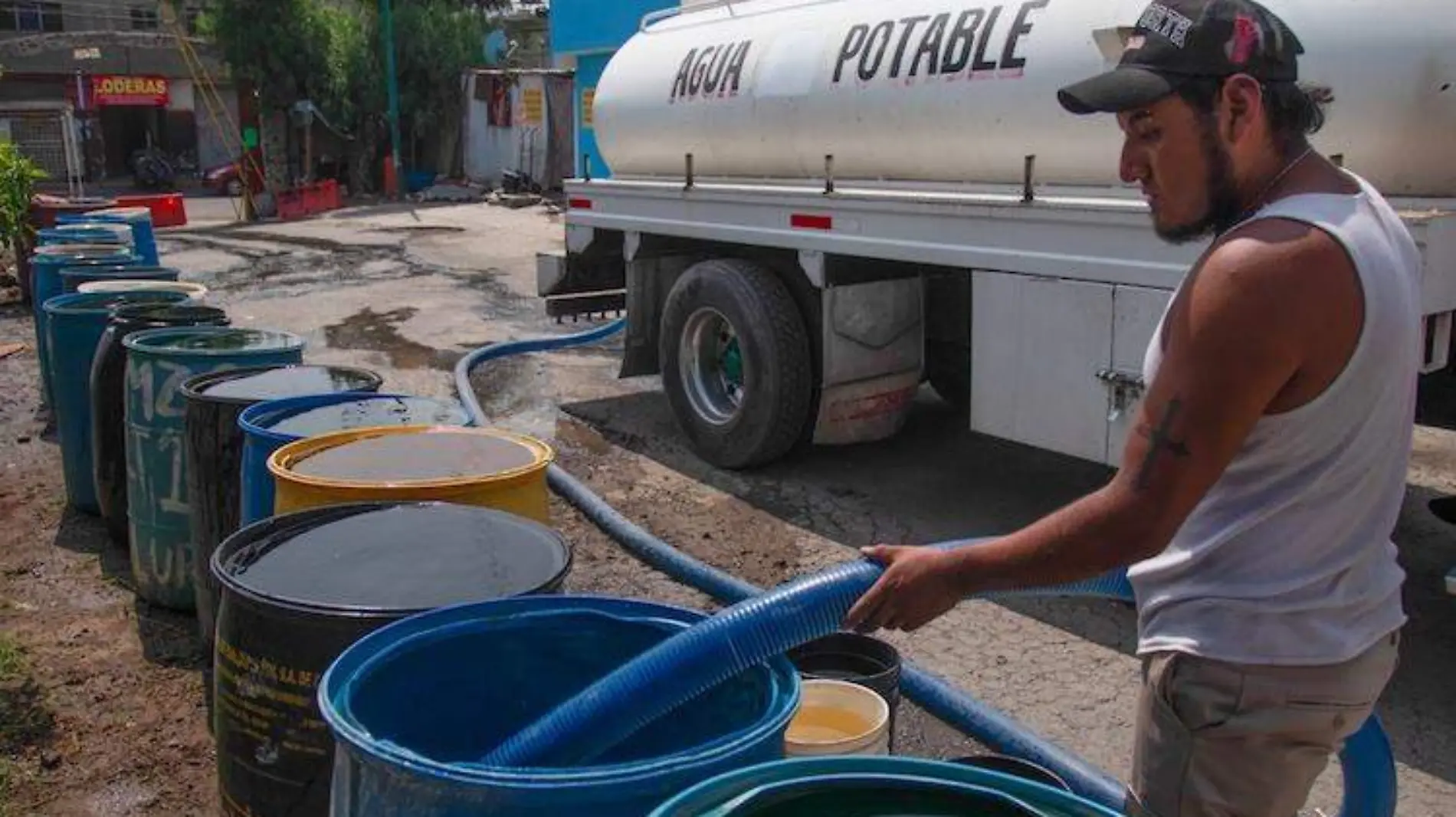 Corte de agua en CDMX- Alcaldías instalan módulos para distribución de pipas